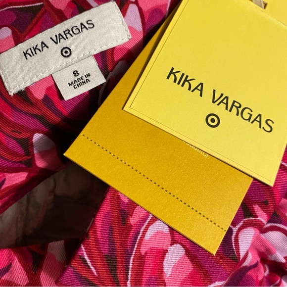 Kika Vargas x Target Mum Floral Scallop Edge Pink Mini Skirt - Picture 8 of 8